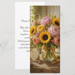 Bouquet de tournesols pour une retraite heureuse