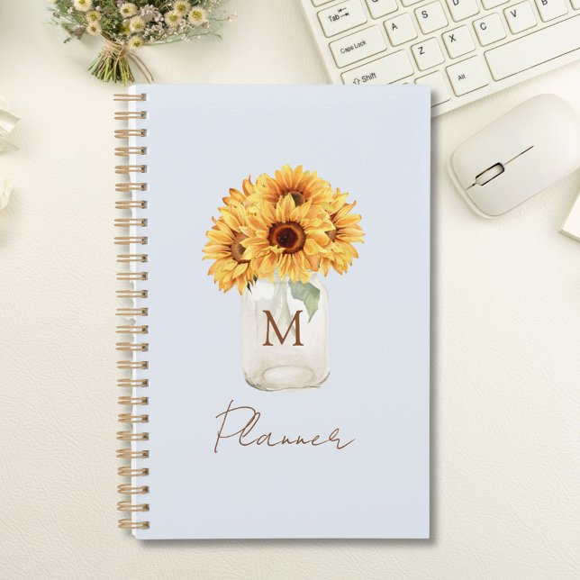 Bouquet de tournesols rustique aquarelle dans un p (In situ)