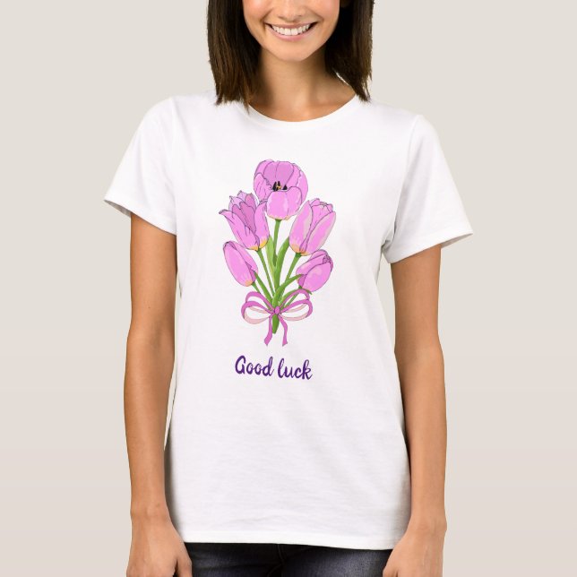 Bouquet de tulipes Chance T-Shirt mignon (Devant)