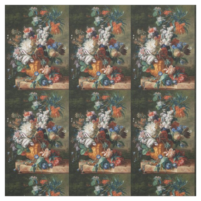 Bouquet de Van Huysum's de tissu d'art de fleurs (Échantillon)