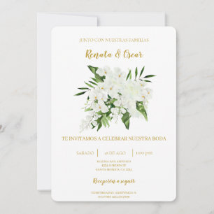 Bouquet de verdure Faire-part de mariage floral es