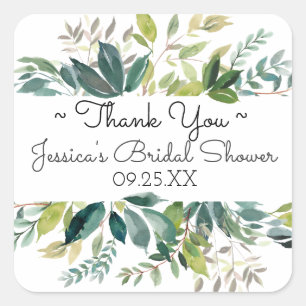Bouquet de verdure Merci Favoriser Sticker
