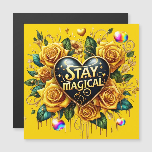 Bouquet enchanteur de Roses d'or et de coeur (Devant / Derrière)