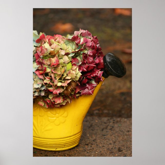 Bouquet et arrosage Poster (Devant)