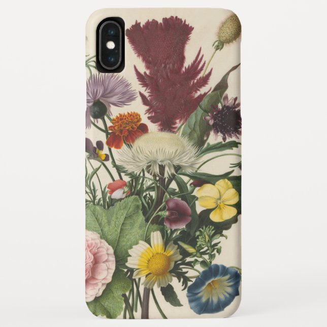 Bouquet Fleur sauvage vintage 2 coque iphone (Dos)