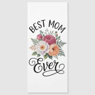 Bouquet Floral Aquarelle "Meilleure Maman Élégante