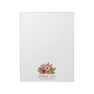 Bouquet floral Bloc-notes professionnel personnali