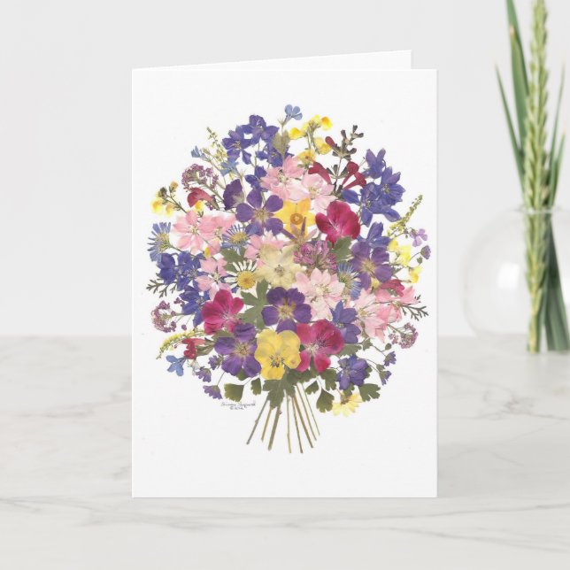 bouquet floral carte toutes occasions (Devant)