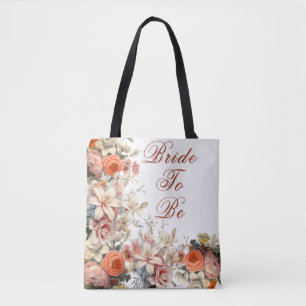 Bouquet floral mariage Élégant Sac fourre-tout per