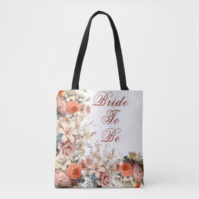 Bouquet floral mariage Élégant Sac fourre-tout per (Devant)