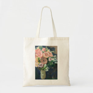 Bouquet floral Monotype Sac fourre-tout d'impressi