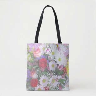 Bouquet floral Pastel Sac fourre-tout design