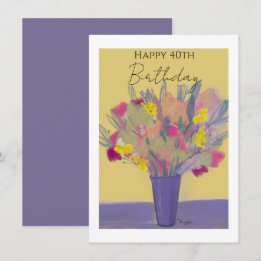 Bouquet floral violet sur mesure Année Anniversair