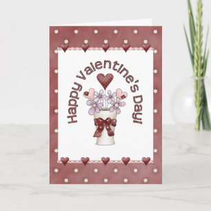 Bouquet Heureuse Sainte-Valentin - Carte de voeux