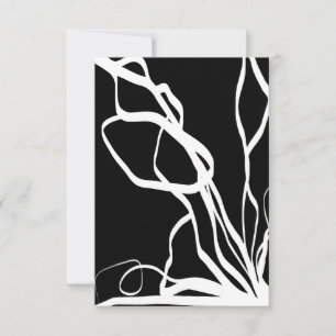 Bouquet Noir : Abstrait noir et blanc