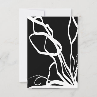 Bouquet Noir : Abstrait noir et blanc
