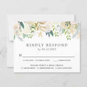Bouquet Rose blanche   RSVP