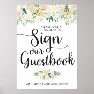 Bouquet Rose blanche   Signer notre livre d'or