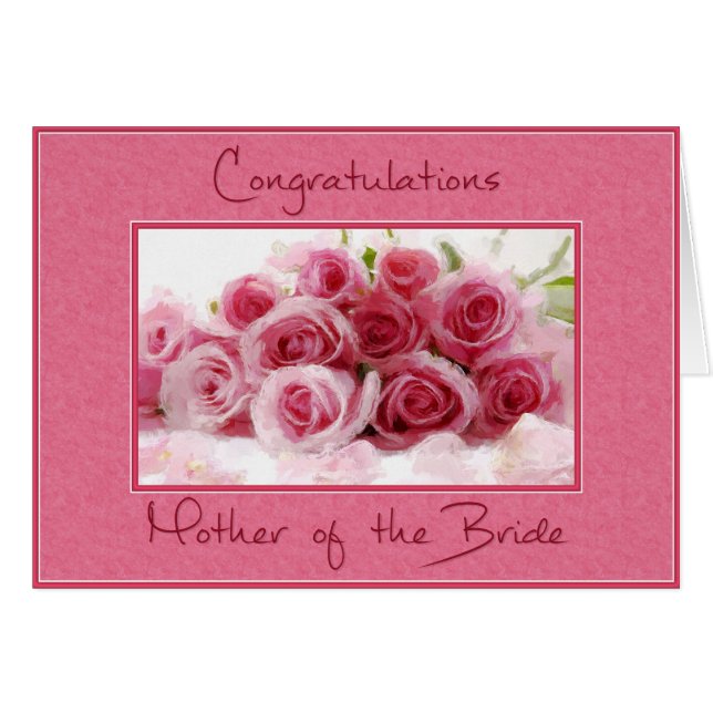 Bouquet rose de la mère de la mariée (Devant horizontal)