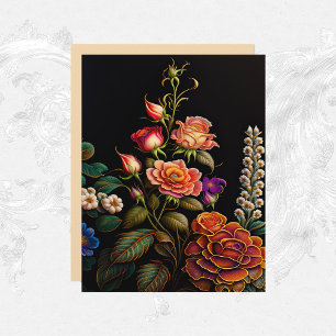 Bouquet rose floral Bouquet Artwork Papier à papie