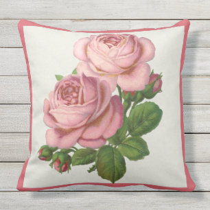 Bouquet rose floral de roses de rose de coussin de