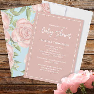 Bouquet Rose jolie fille de bébé botanique rose