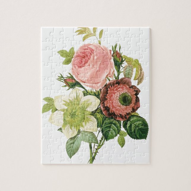 Bouquet rose Vintage Puzzle (Vertical)