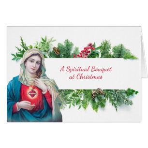 Bouquet spirituel de Noël Vierge Marie Prière