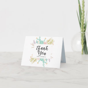 Bouquet Succulent CARTE DE REMERCIEMENTS