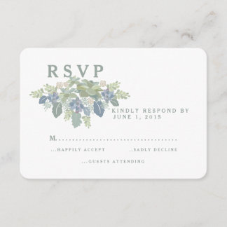 Bouquet Succulent Mariage Floral Réponse RSVP