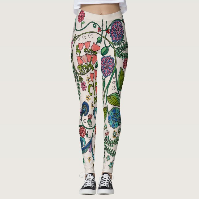 Bouquet sur les leggings Par Laurie (Devant)