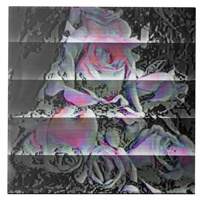 Bouquet Technologique  Carreau de Céramique (Devant)