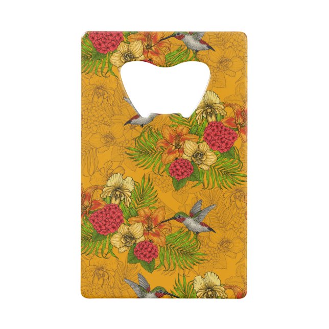 Bouquet tropical et colibris 2 (Devant)