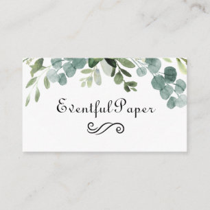 Bouquet Turquoise - Carte de visite