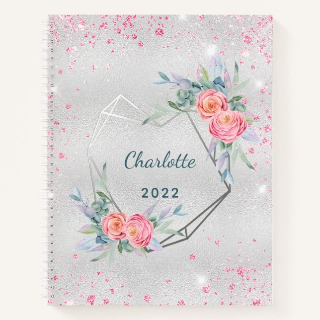 Bouquets rose argent parties scintillant journal d (Devant)