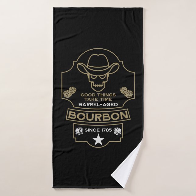 Bourbon Whiskey Art (Serviette de bain)