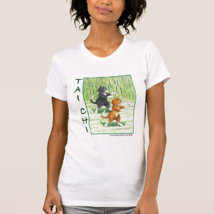 Bourgeon de chats de Chi de Tai et T-shirt élégant