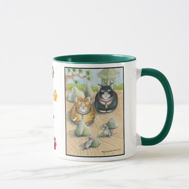 Bourgeon de chats et vert élégant de tasse de (Droite)