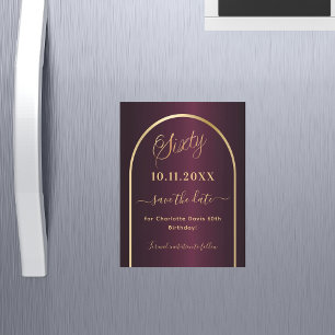 Bourgogne 60e anniversaire Enregistrer l'aimant Da