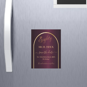 Bourgogne 80e anniversaire Enregistrer l'aimant Da