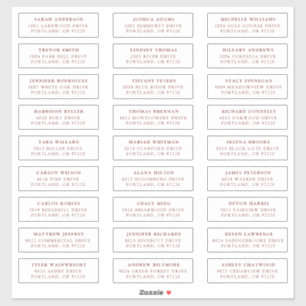 Bourgogne   Étiquettes de adresse individuels