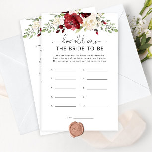 Bourgogne florale Quel âge avait la mariée pour êt