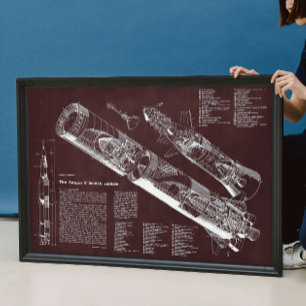 Bourgogne I Saturn V Poster Infographique