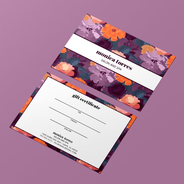 Bourgogne rétro Orange Purple Business (Créateur téléchargé)