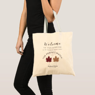 Bourgogne Toffee Mariage Vintage Automne Sac de Bi