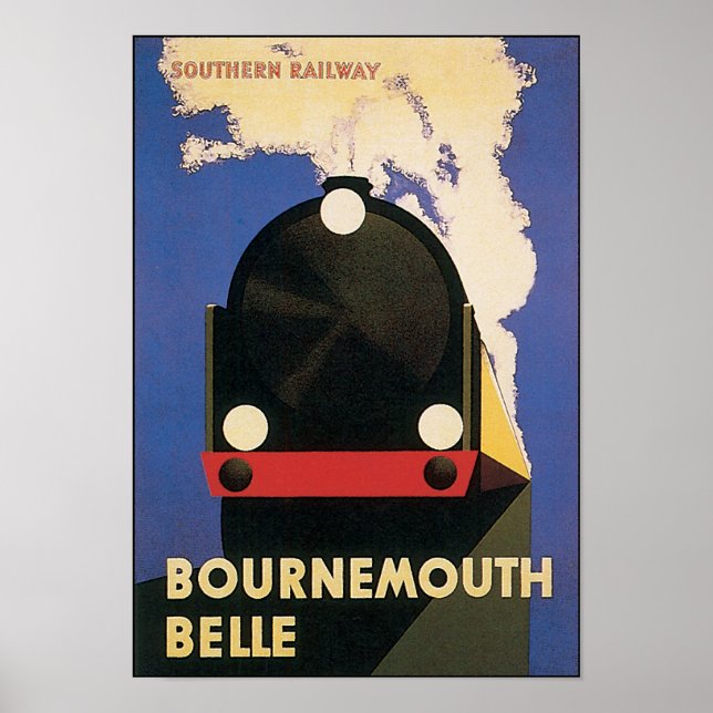 Bournemouth Belle Vintage Travel Poster (Devant)