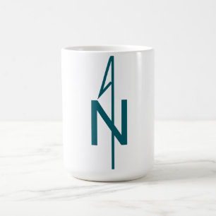 Boussole simple Rose de café Mug