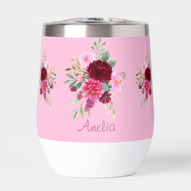 Boussole thermale à fleurs assez rose (Avant)