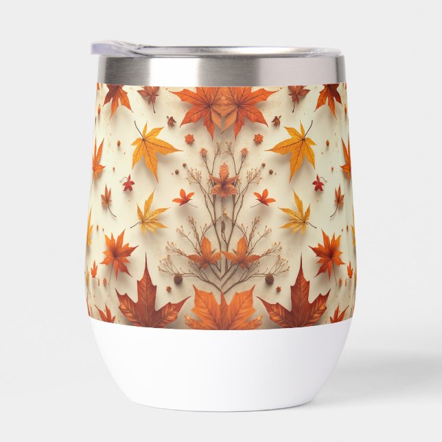 Bouteille à motifs feuille (Droite)