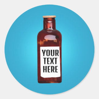 Bouteille avec étiquette